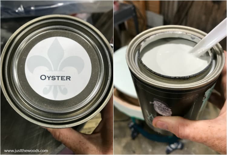 gray chalk paint, wise owl oyster, light gray paint