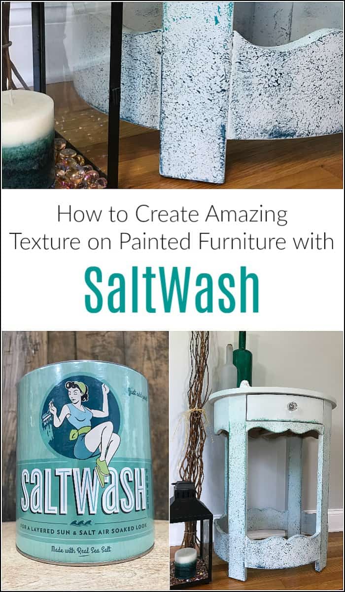 painted furniture salt wash texture