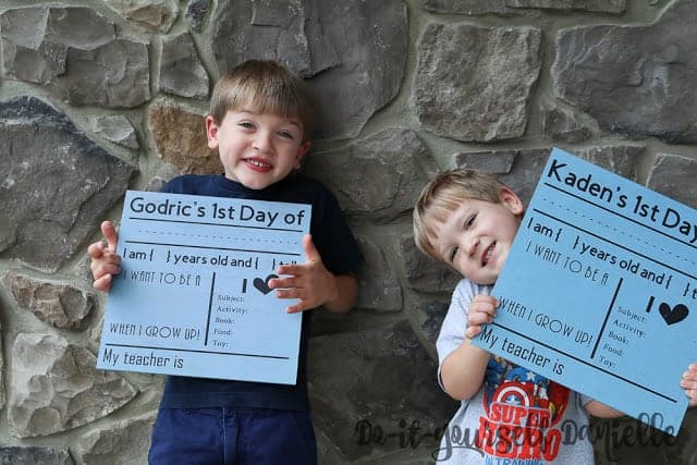 How to Make a Reversible First Day of School Sign with Chalkboard Paint