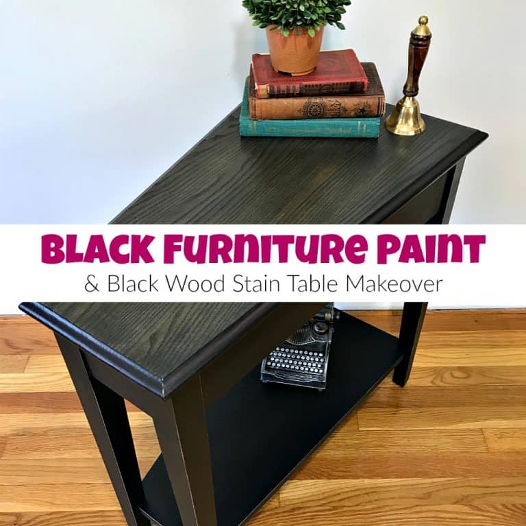How to Paint a Table with the Best Black Furniture Paint & Stain