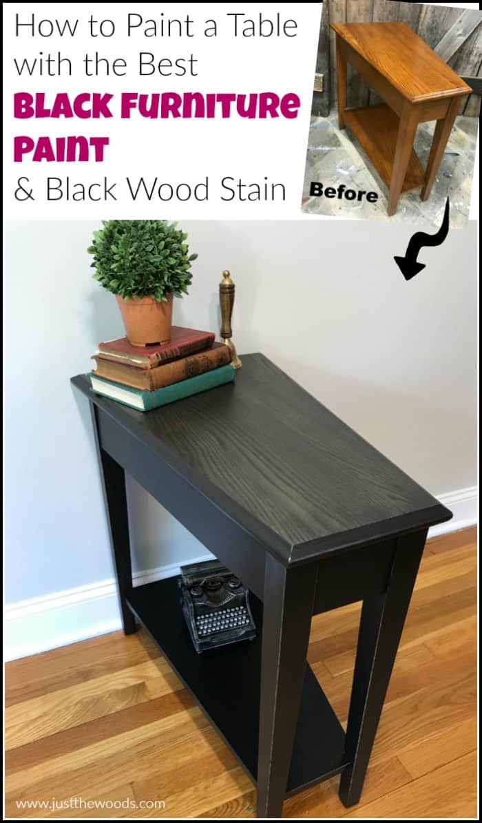 How to Paint a Table with the Best Black Furniture Paint & Stain