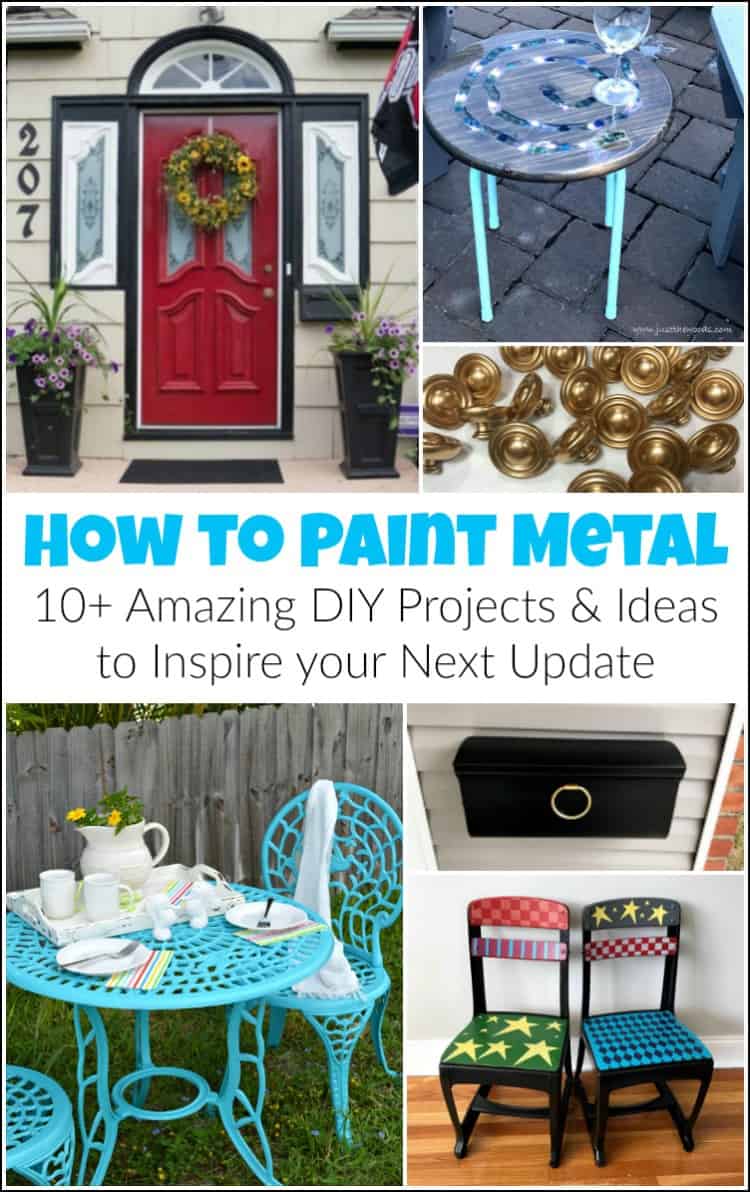 painted metal projects, how to paint metal tutorials