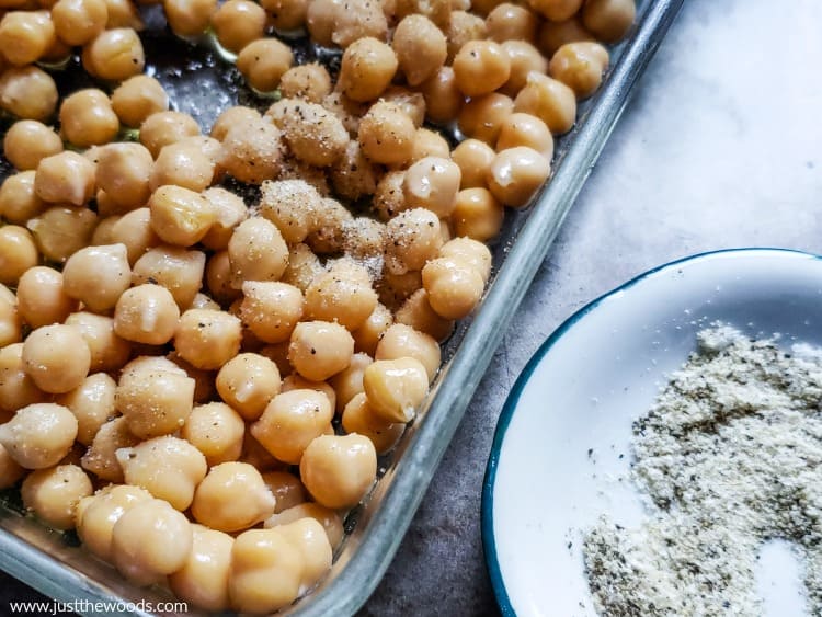 The Best Ever Avocado Chickpea Salad Recipe roasting chickpeas