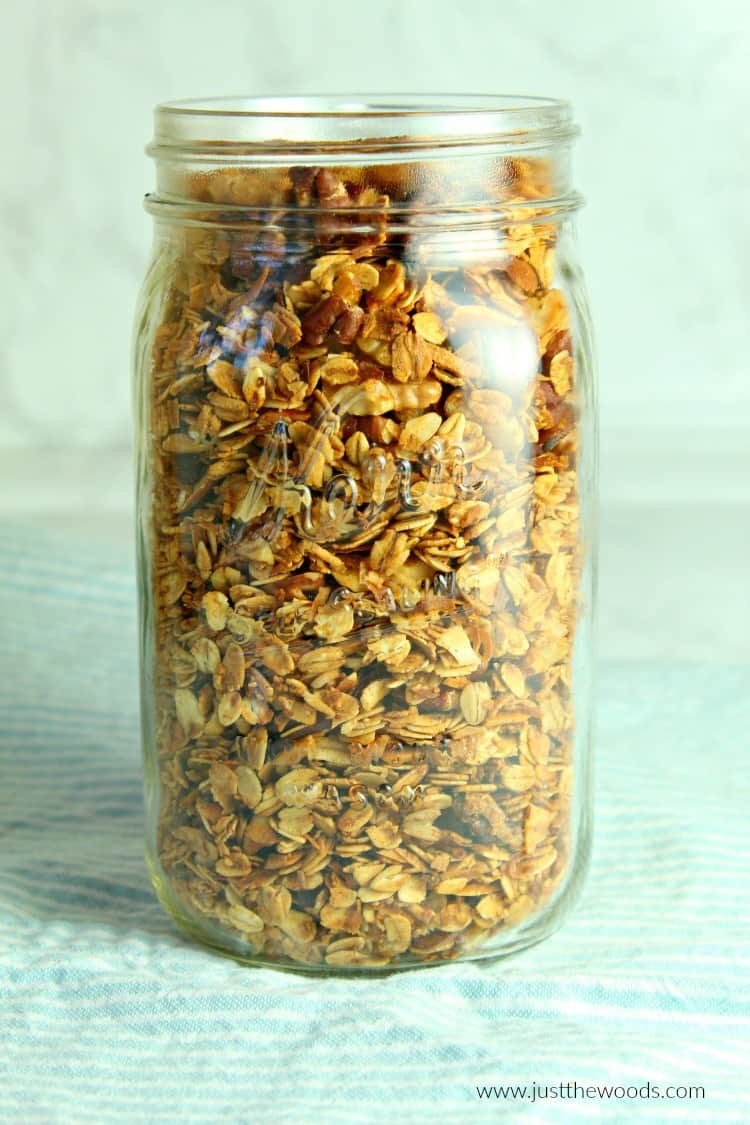 coconut almond maple homemade granola recipe