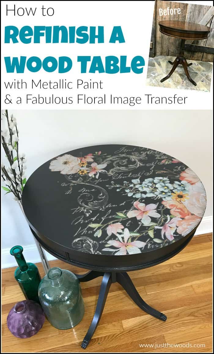 how to refinish a wood table with paint