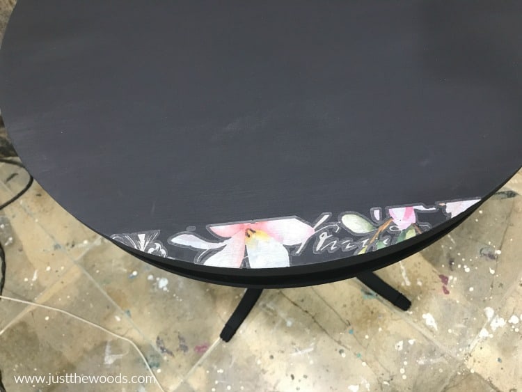 image transfer on painted furniture