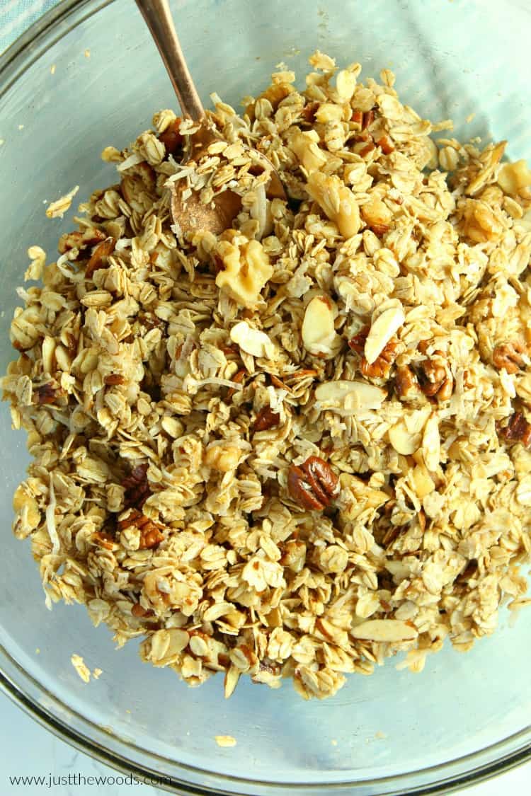 make your own granola, granola ingredients