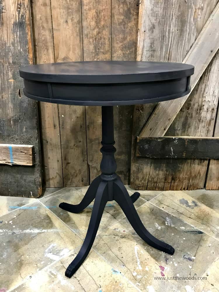 painted table, chalk painted table, gray chalk paint