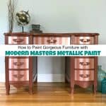 How to Paint Furniture with Modern Masters Metallic Paint