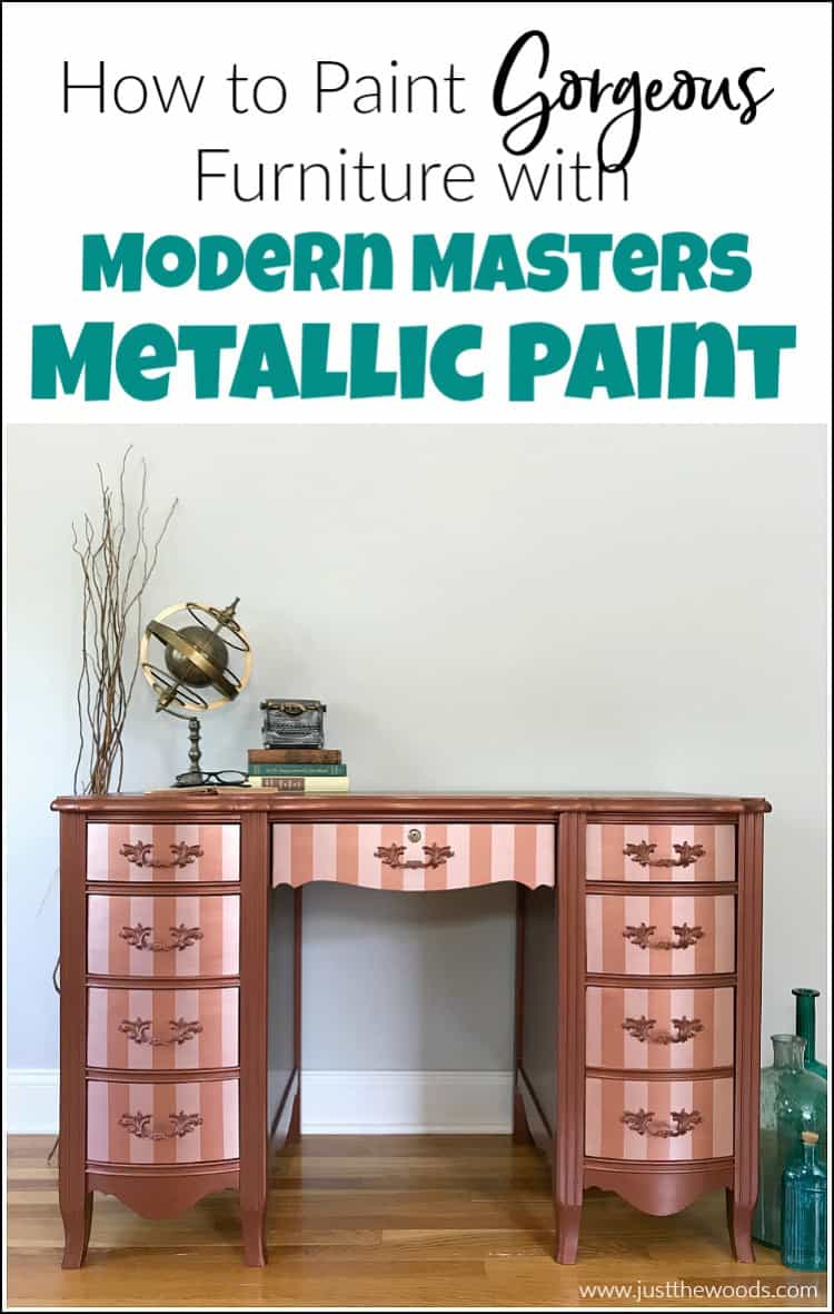 How to Paint Furniture with Modern Masters Metallic Paint