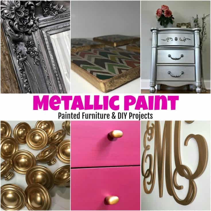 DIY Gold Metallic Table, Furniture Makeover - Decorchick!