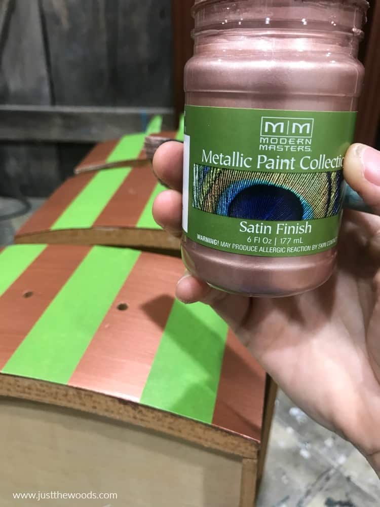 rose gold metallic paint, rose gold, gold paint colors, metallic pink paint