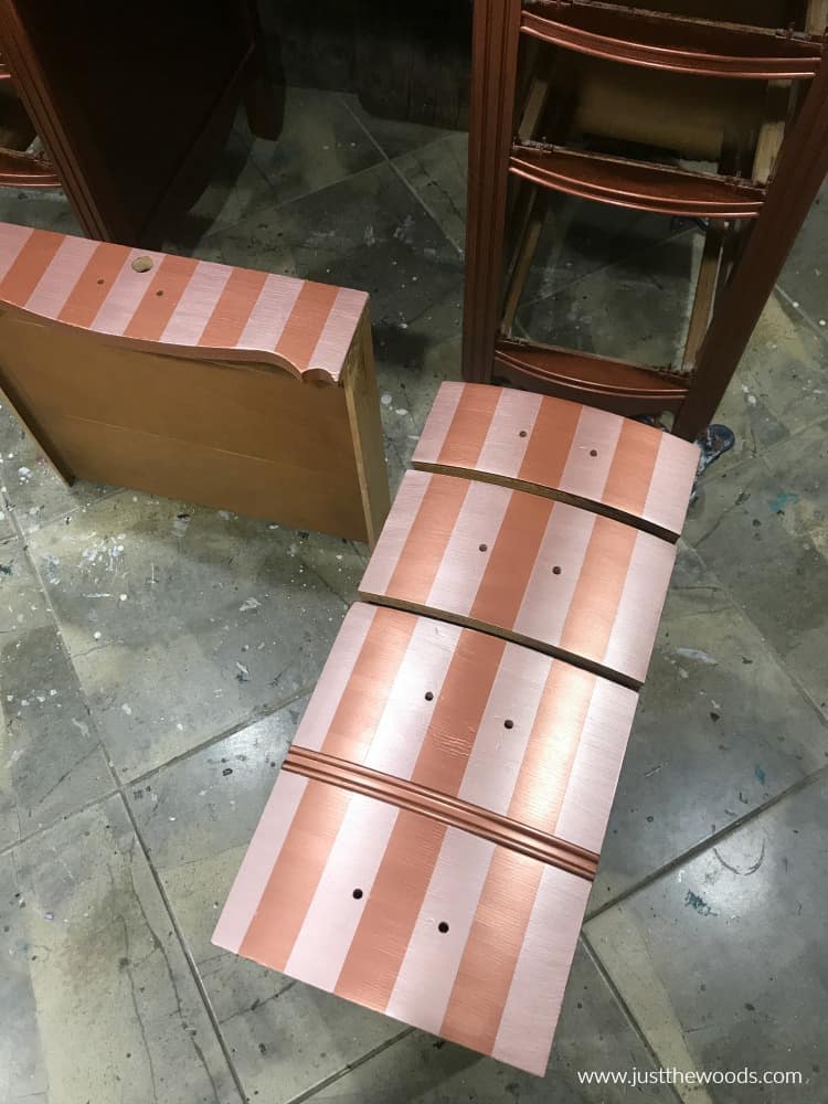 rose gold paint on furniture, metallic rose gold furniture paint