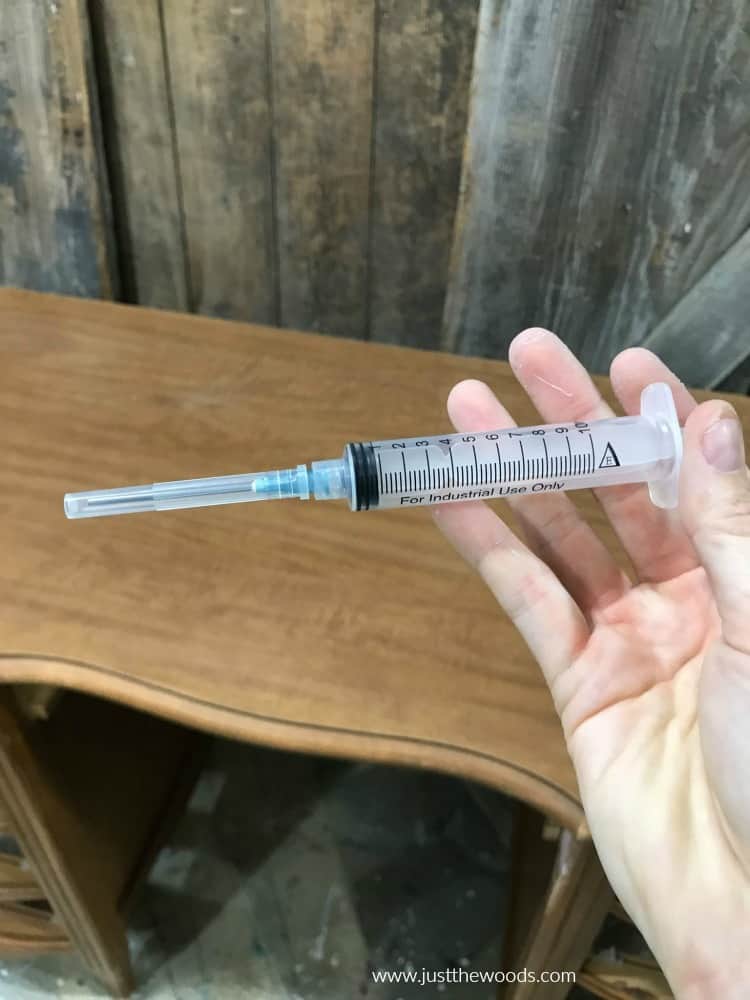 syringe for wood glue, wood glue syringe