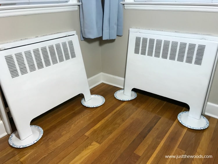 white paint on metal, white paint on radiator covers