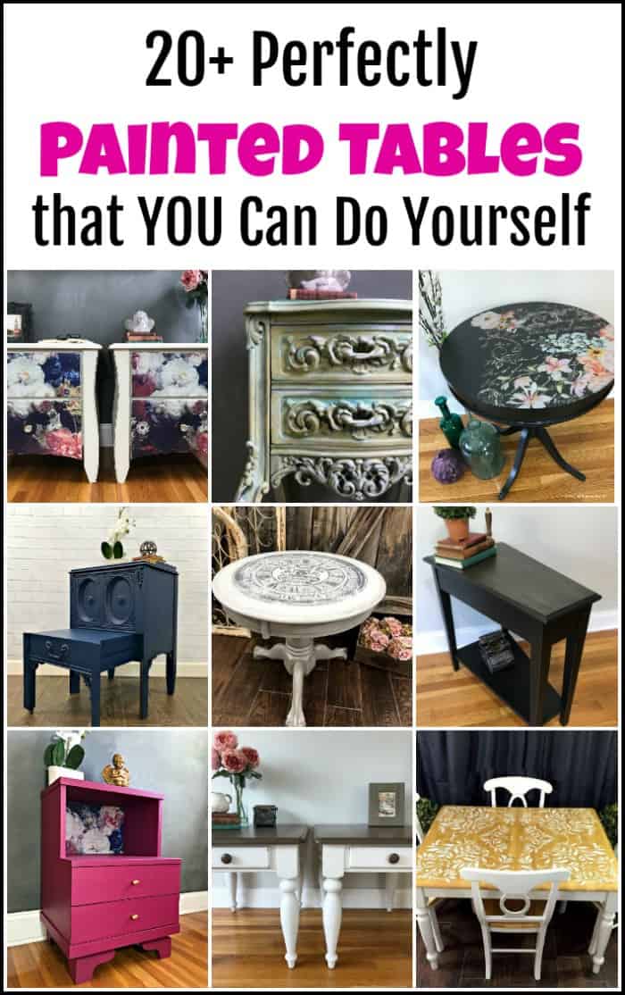 20+ Perfectly Painted Tables that You Can Do Yourself