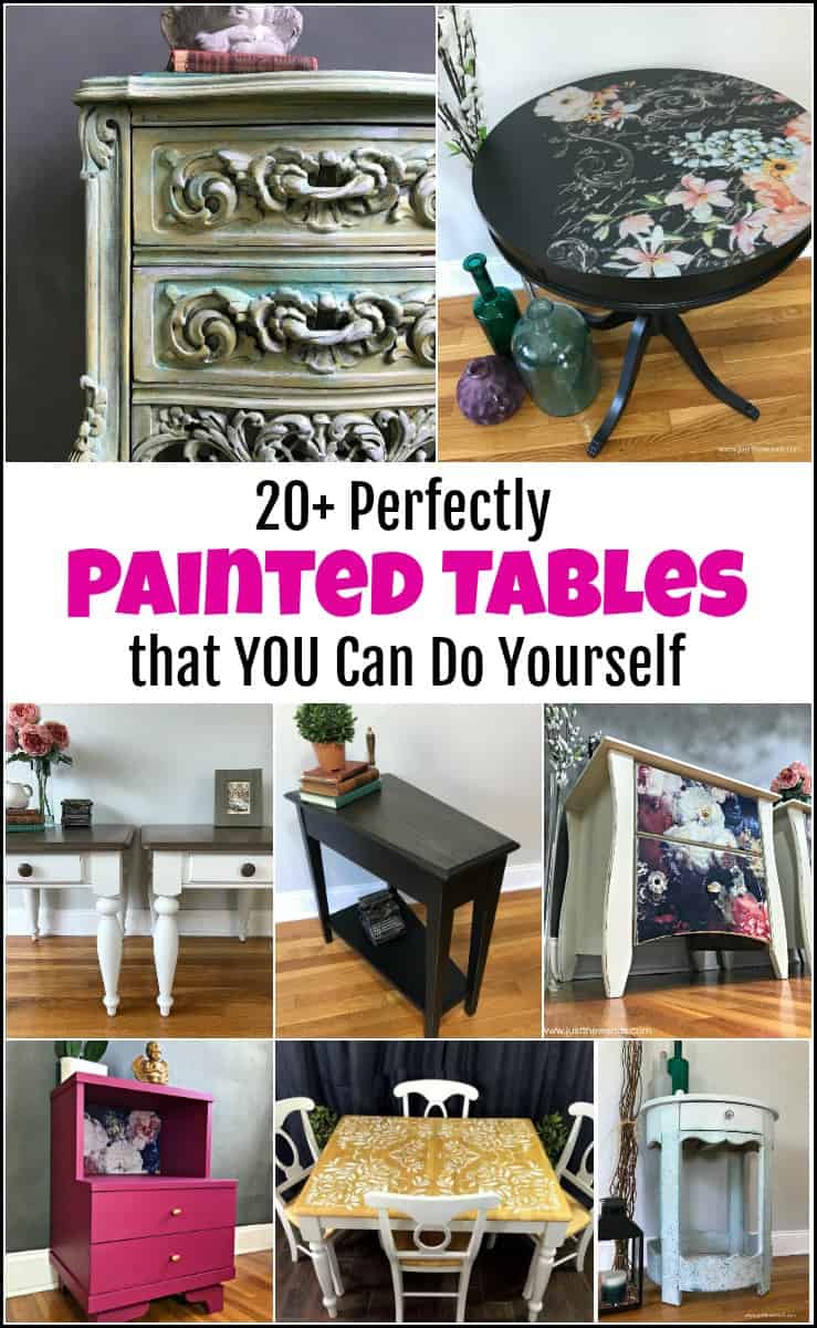 20+ Perfectly Painted Tables that You Can Do Yourself