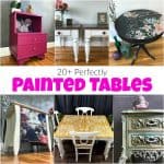 20+ Perfectly Painted Tables that You Can Do Yourself