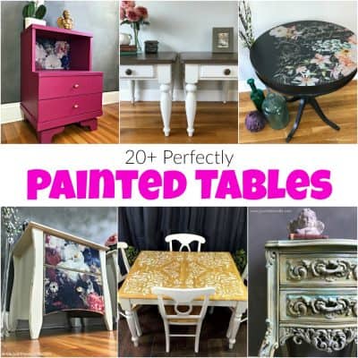 20+ Perfectly Painted Tables that You Can Do Yourself