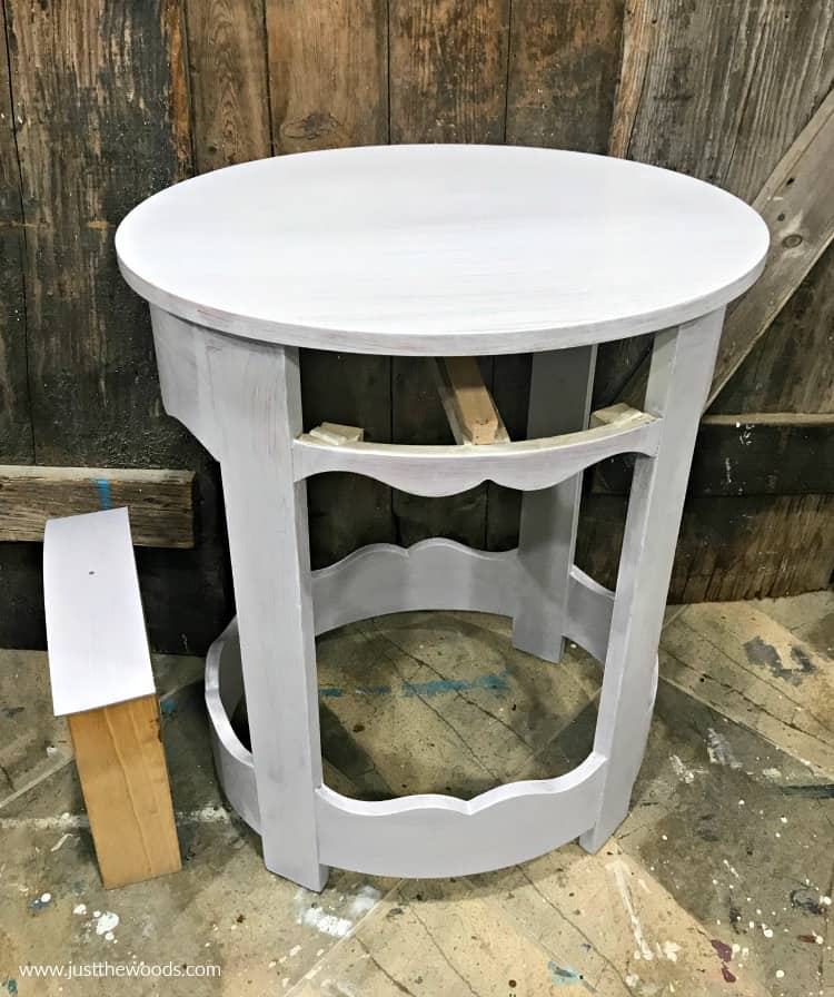 gray primer on round table