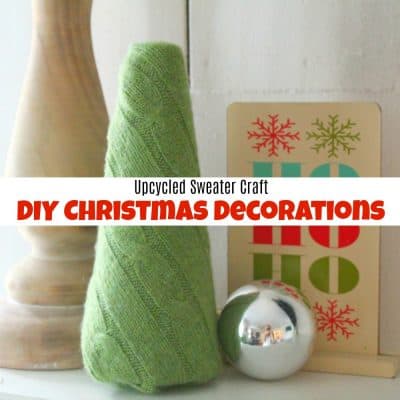 Upcycled Sweater Craft – How to Make Easy DIY Christmas Decorations