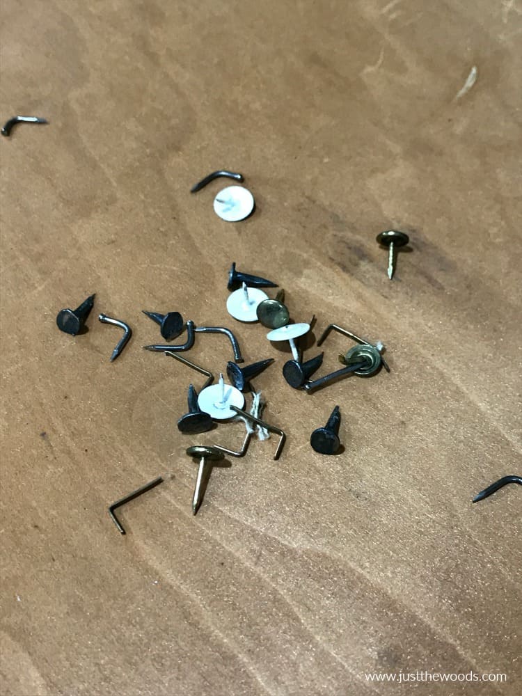 remove old nails and upholstery tacks