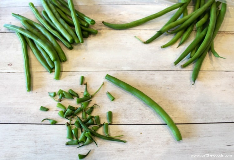 trim ends of green beans, healthy green bean recipe