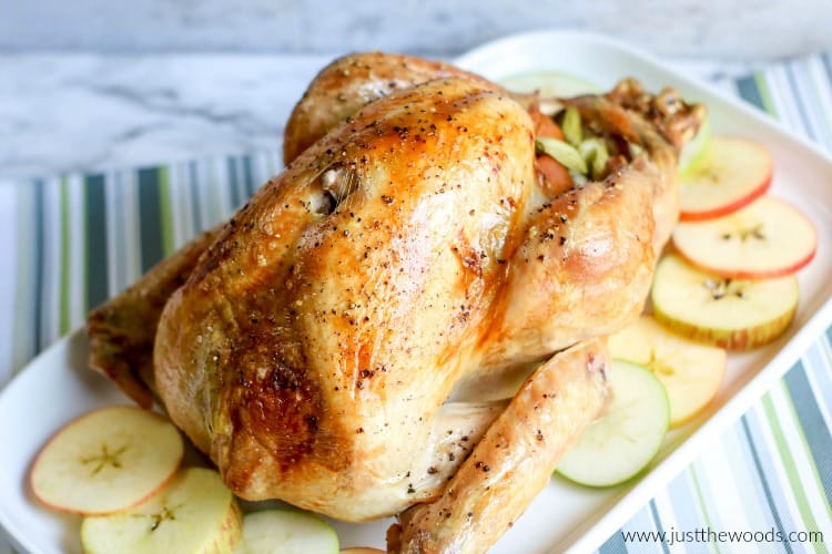 roasting a brined turkey