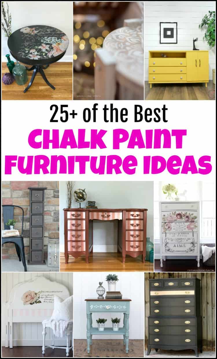 How to Refinish Furniture with Chalk Paint - A Mom's Take