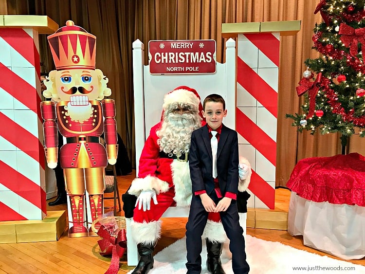 boy on santas lap, photos with santa