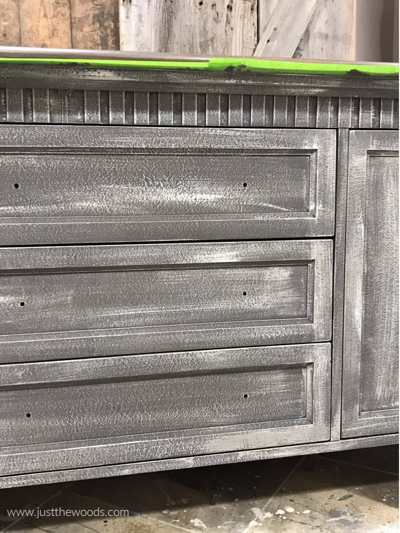 light paint over dark paint, painting a dresser