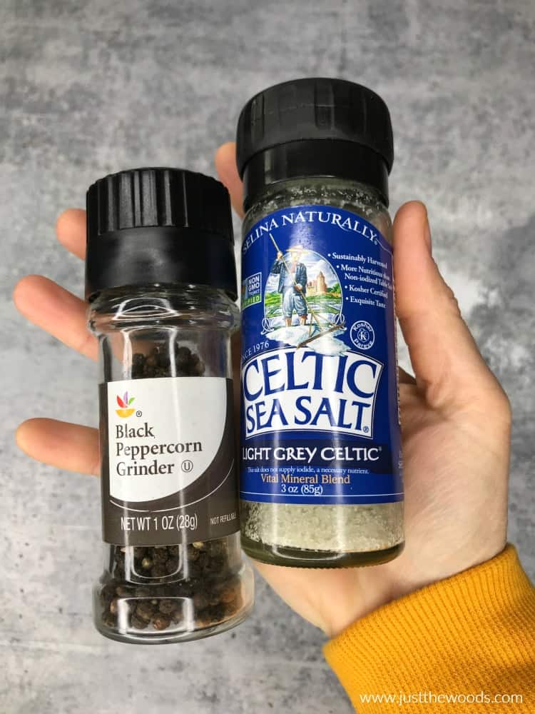 salt and pepper, Celtic sea salt