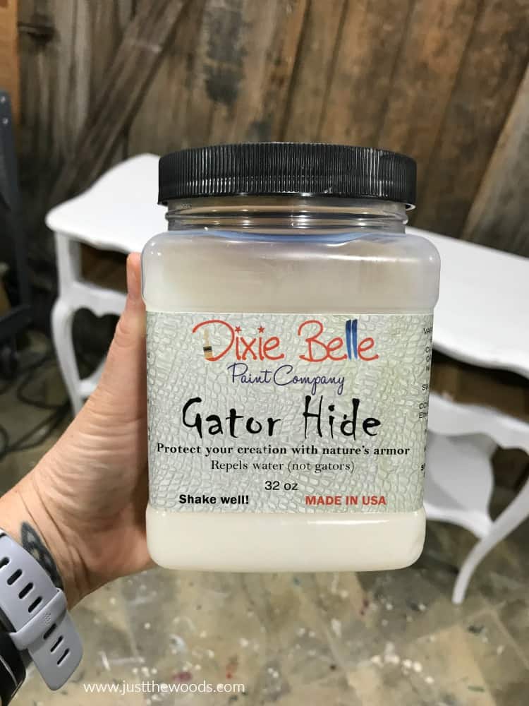 gator hide, clear topcoat, furniture sealer