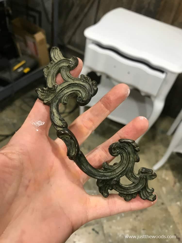 dirty French provincial hardware