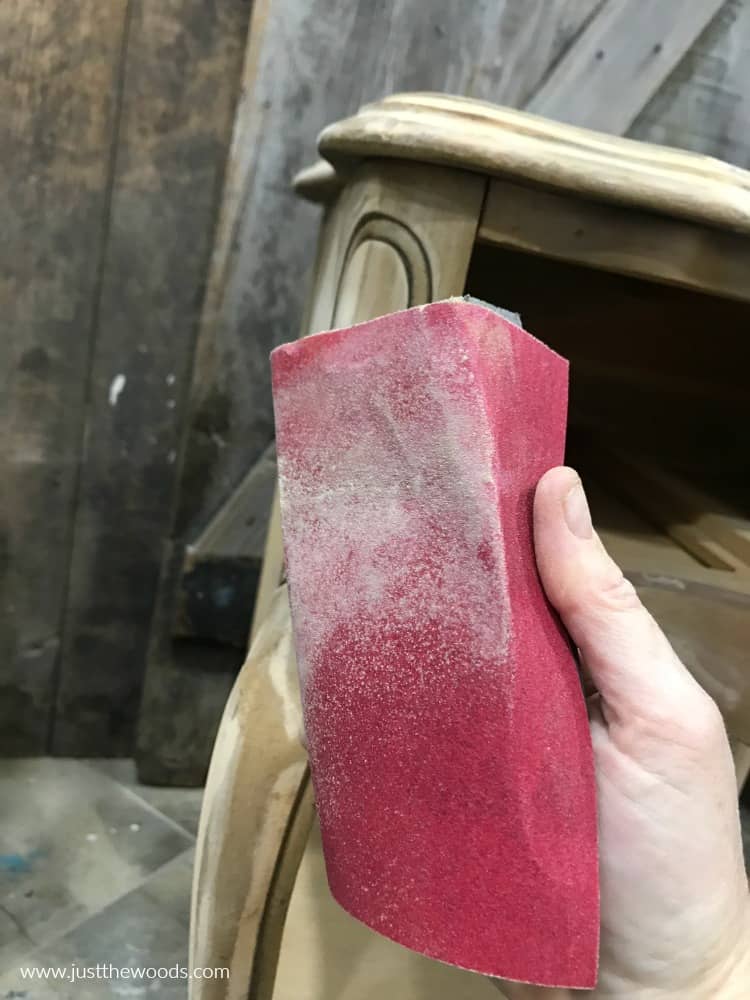 sandpaper around sanding block