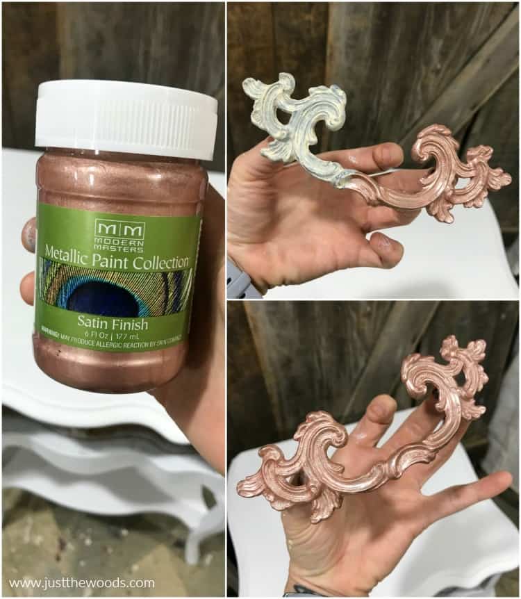 metallic rose gold paint, modern masters rose gold, metallic pink paint