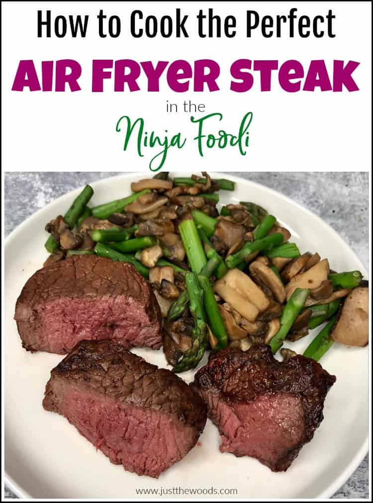 how to cook air fryer steak in the Ninja Foodi