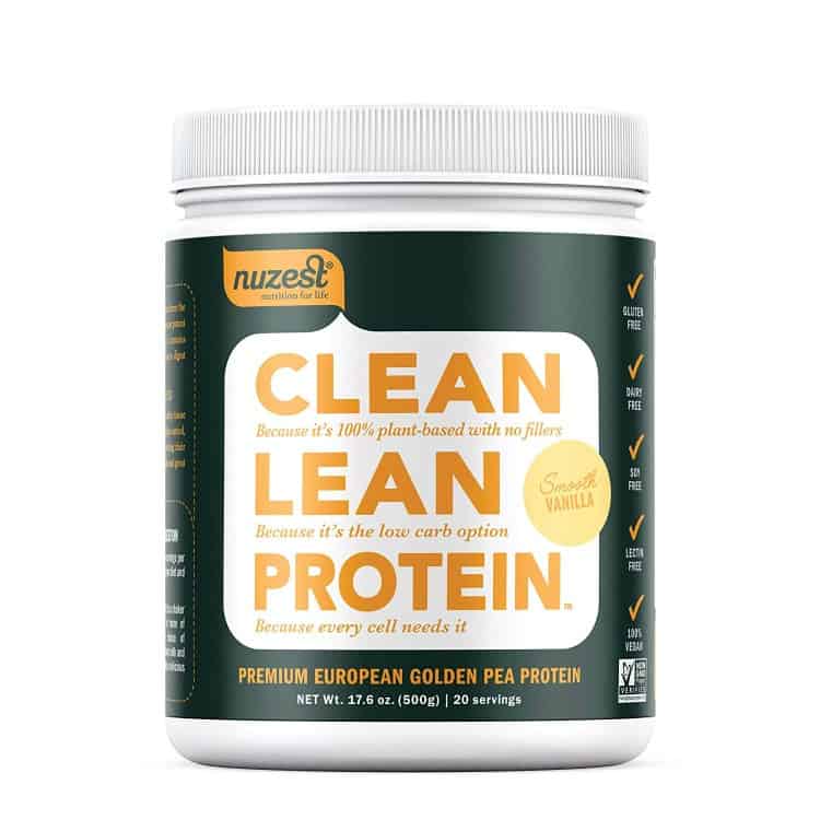 Nuzest protein powder, clean eating protein, plant based protein, clean protein