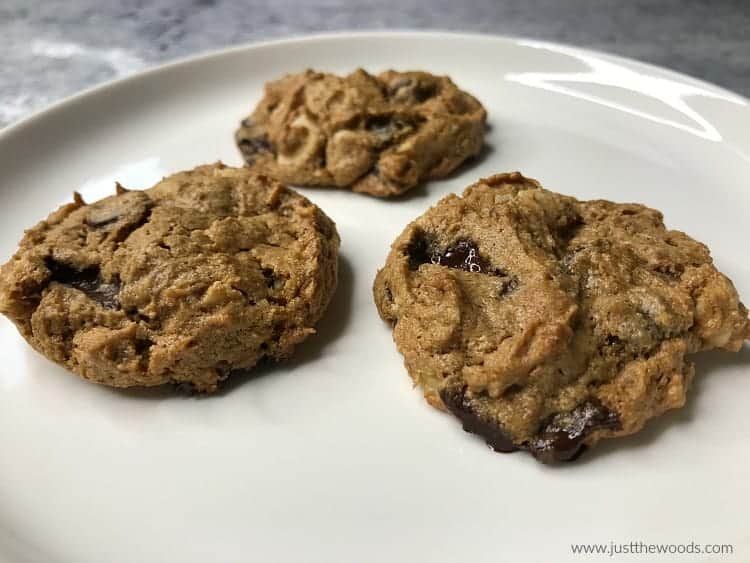 paleo chocolate chip cookies, gluten free cookies, clean eating cookies