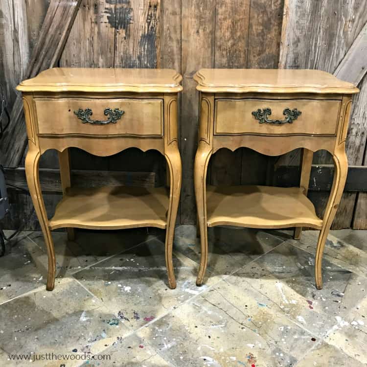 brown wood matching tables