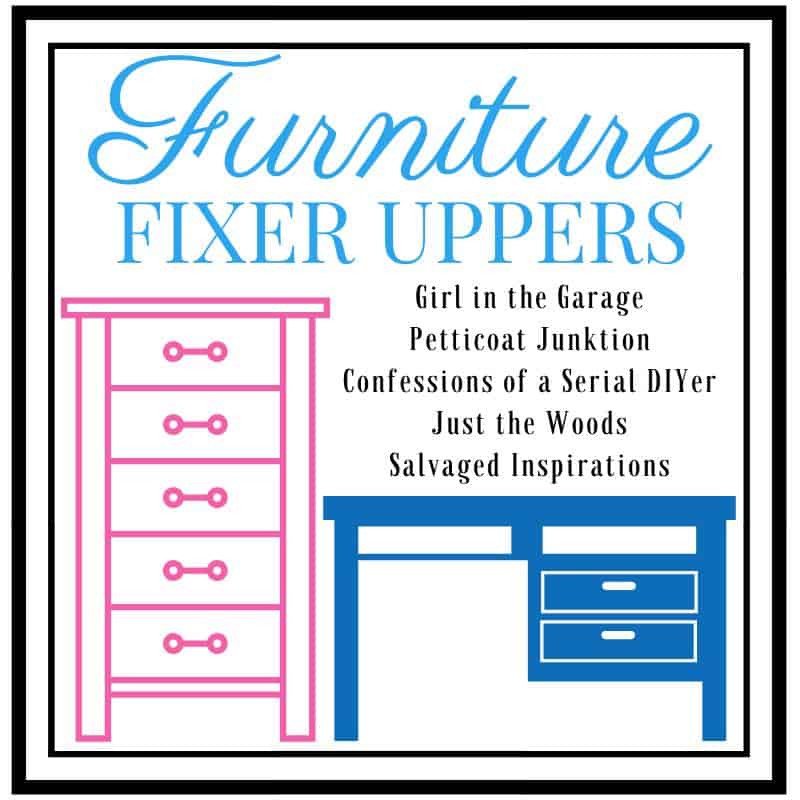 furniture fixer upper image with list of DIY bloggers