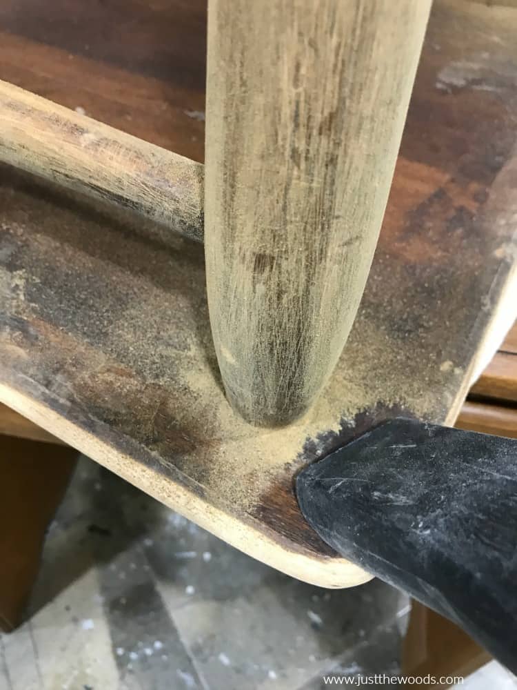 sanding furniture restoration