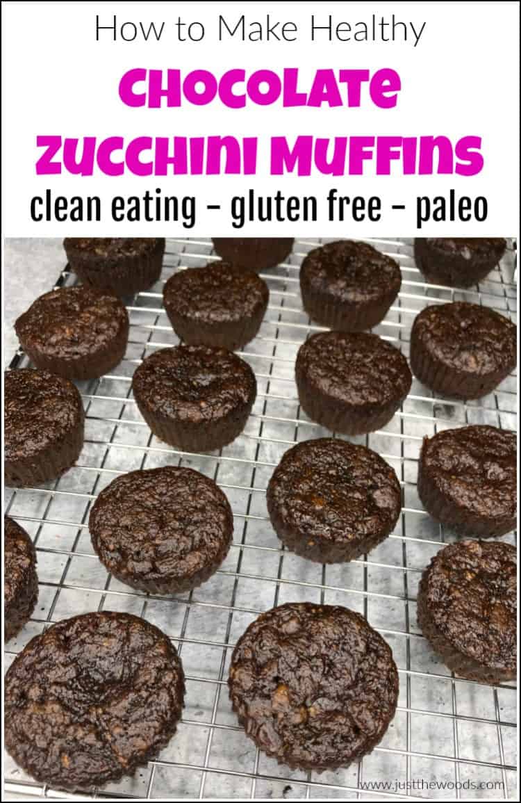 muffins with zucchini and cacao, gluten free, paleo, clean eating muffins