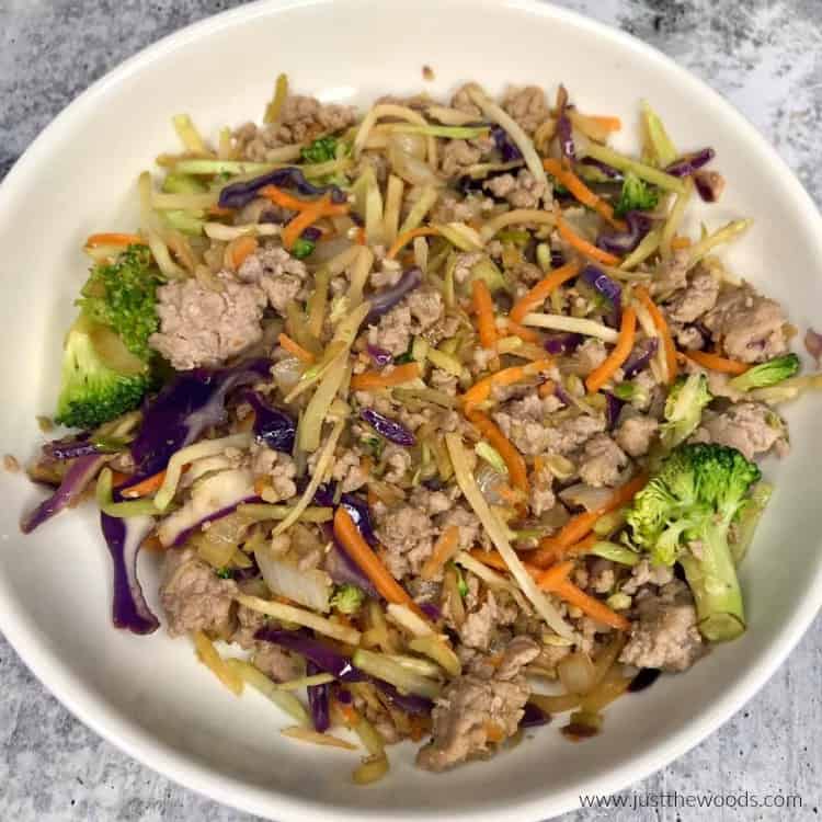 The Best Guilt Free Egg Roll in a Bowl Recipe pork egg roll in a bowl