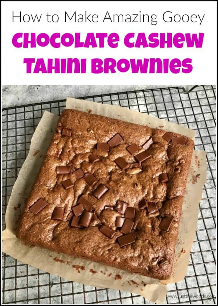 the best cashew butter tahini brownie recipe, gluten free brownies, grain free brownies