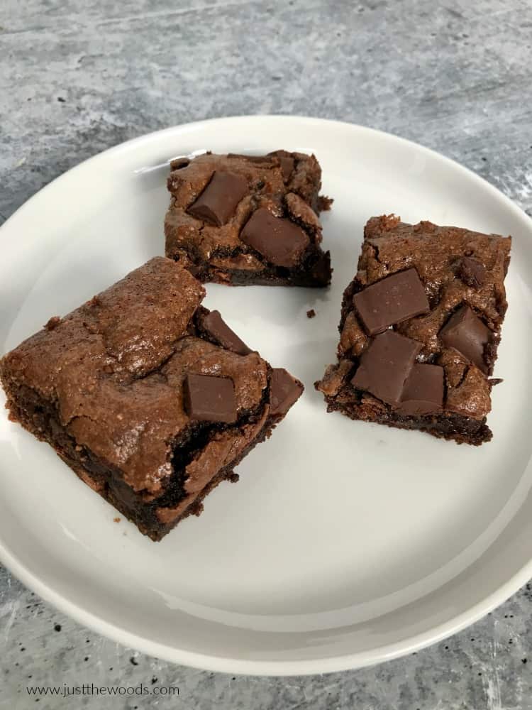 homemade fudge tahini brownies