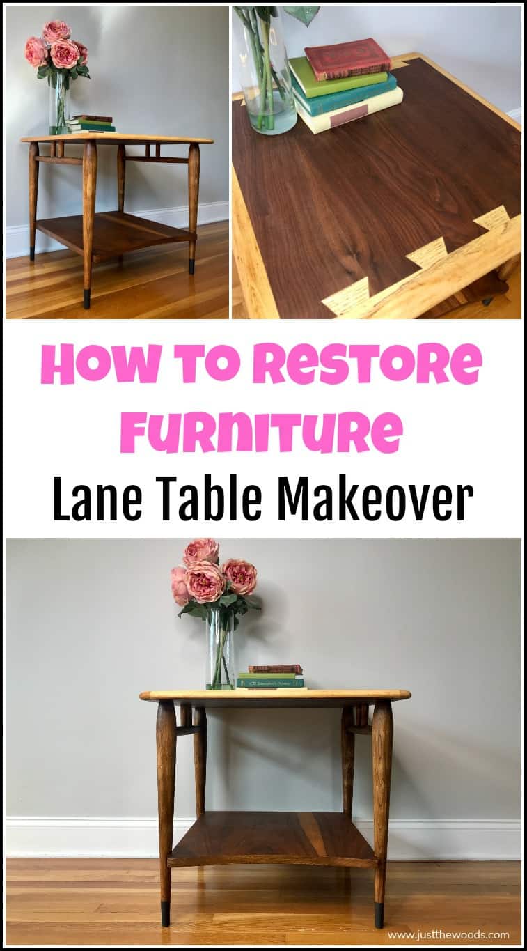 lane acclaim table restoration, how to restore wood furniture