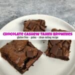 How to Make Amazing Gooey Chocolate Cashew Tahini Brownies