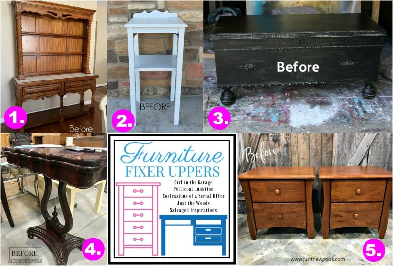 How To Decoupage Furniture - Salvaged Inspirations