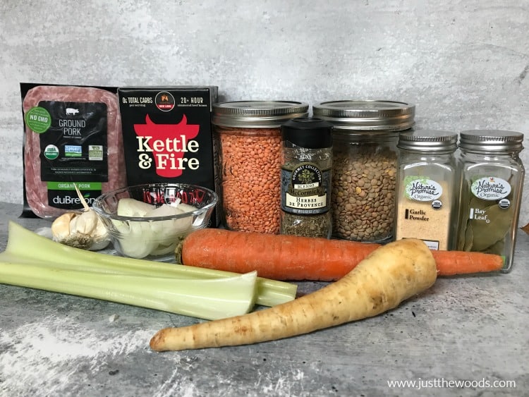 lentil soup ingredients